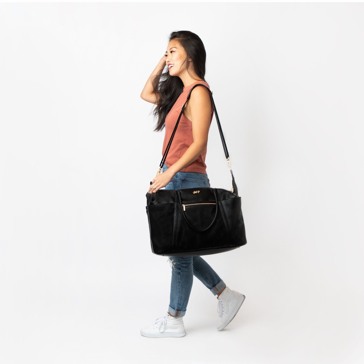 Black Quilted Weekender Travel Bag - Groovy Girl Gifts