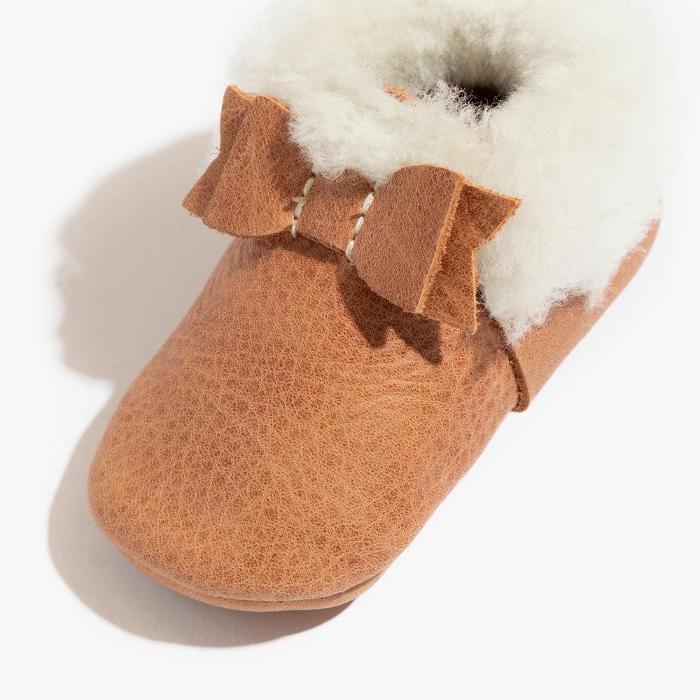 Zion Shearling Bow Mocc Shearling Bow Mocc Soft Soles 